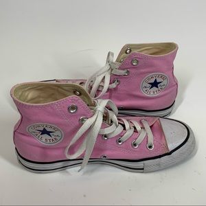 Pink Converse High Top Sneakers